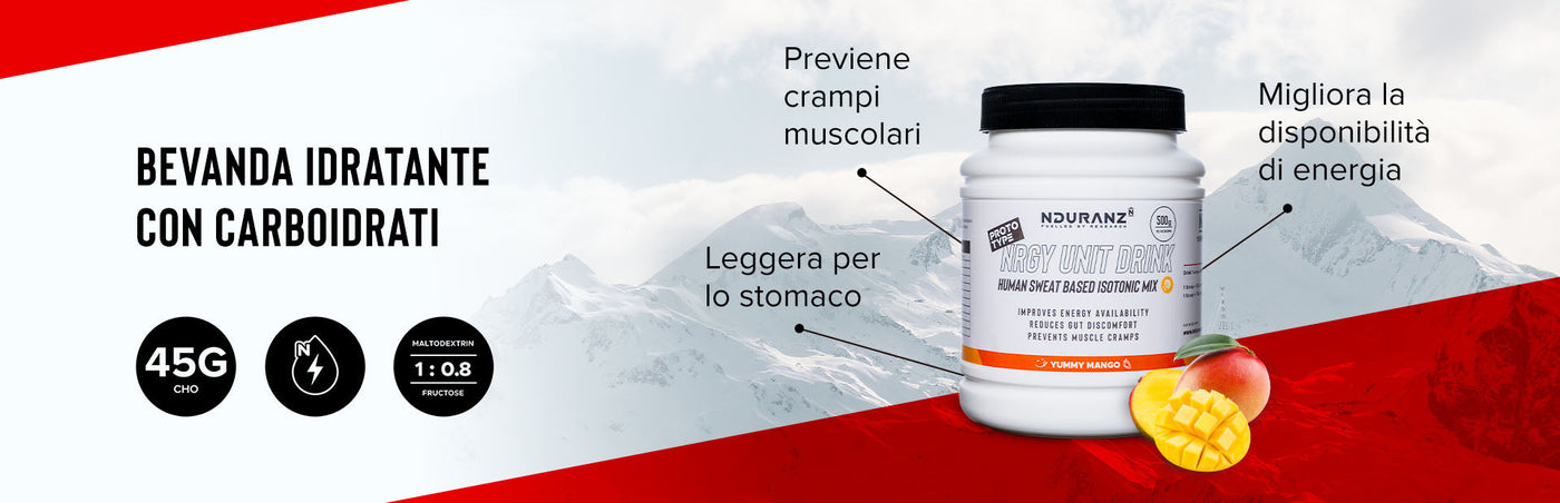 Bevanda isotonica per gli atleti di resistenza