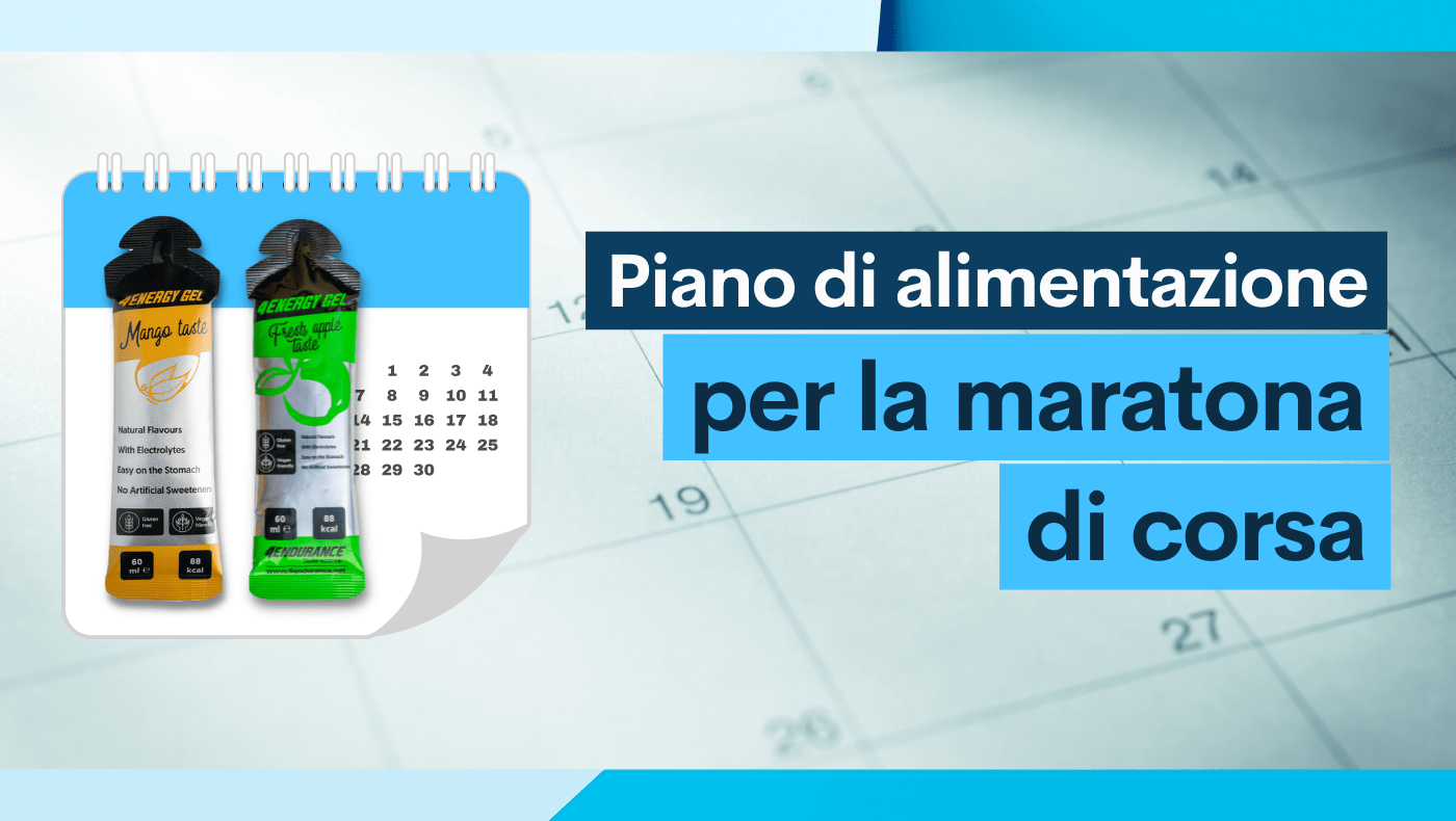 Piano di alimentazione per la maratona di corsa