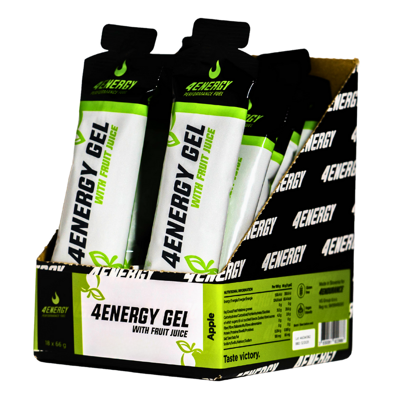 4Energy Gel è un gel isotone che fornisce una rapida fonte di energia, previene i crampi muscolari e non necessita di acqua, grazie al succo di frutta naturale.