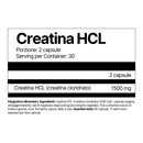 4Endurance Pro Creatine HCL - 60 capsule, flacone marrone scuro con tappo dorato ed etichetta con i vantaggi principali su sfondo bianco.
