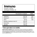 4Endurance Pro Immuno - 60 capsule, flacone marrone con tappo dorato e fascia etichetta verde su sfondo bianco, testo sul supporto immunitario.