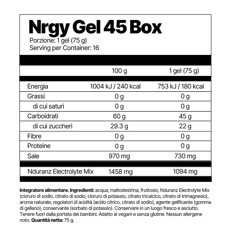 Nrgy Gel 45 Box