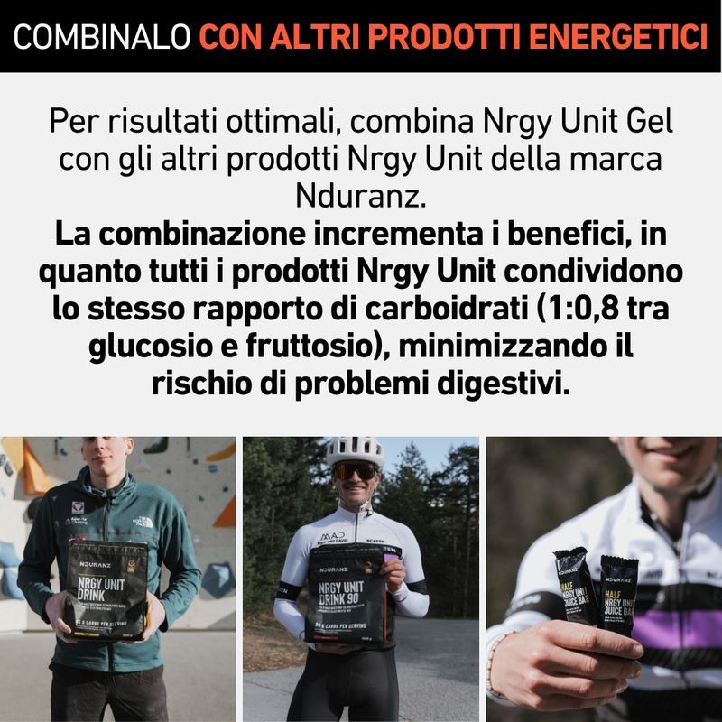 Nrgy Gel 45 (bottiglia di ricarica) + Flacone per gel GRATIS