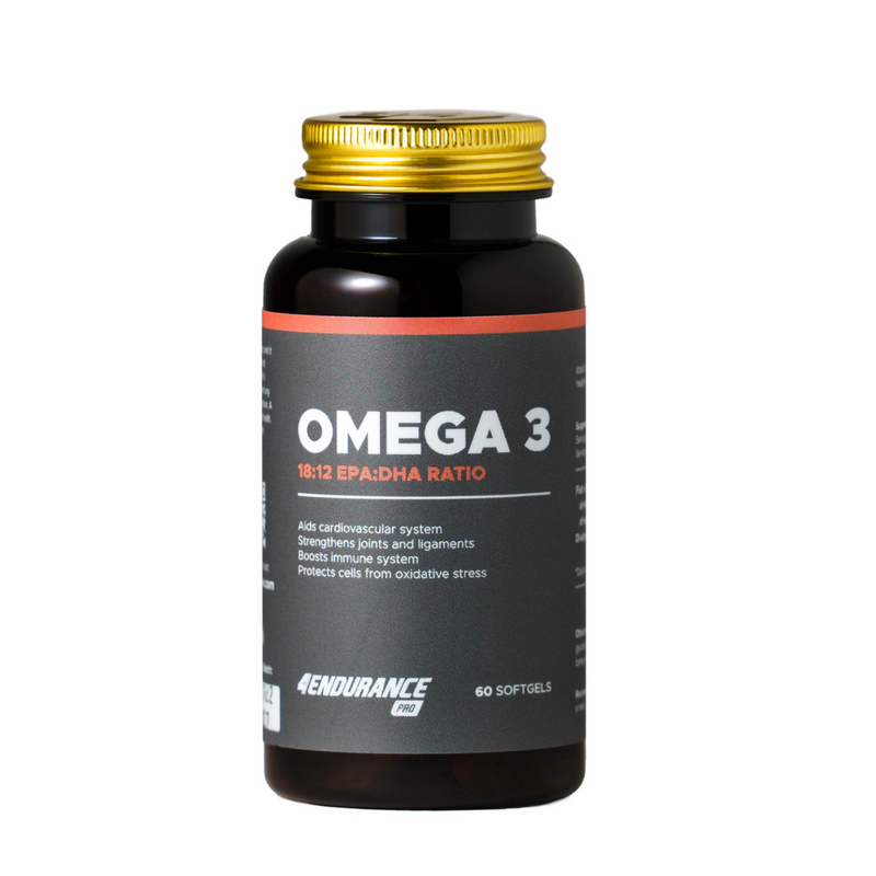 Omega-3 di 4Endurance Pro - integratore di olio di pesce di alta qualità con 2000 mg di acidi grassi Omega-3, inclusi EPA, DHA e vitamina E, per la salute cardiovascolare, la funzione cerebrale e la protezione cellulare.