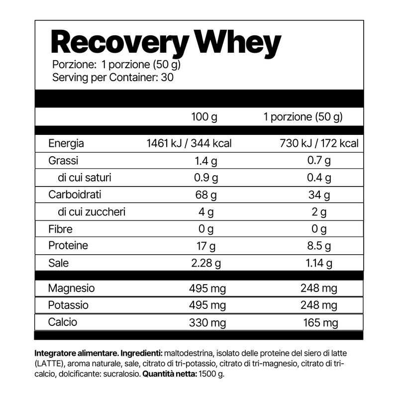 Recovery Whey Formula