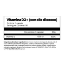 4Endurance Pro Vitamin D3+ - 90 capsule, flacone in plastica ambra scuro con tappo dorato ed etichetta grigia con vantaggi del supplemento.