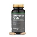 4Endurance Pro Adaptogen Fuse - 60 capsule, flacone marrone scuro con tappo dorato e fascia etichetta verde su sfondo bianco.