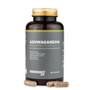 4Endurance Pro Ashwagandha - 90 capsule con 1× gusto Ashwagandha, flacone ambra scuro con tappo a vite dorato su sfondo bianco.