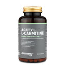 4Endurance Pro Acetyl-L-Carnitine - 90 capsule, flacone ambra scuro con tappo dorato ed etichetta a strisce verdi su sfondo bianco.