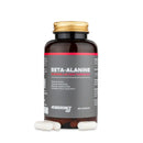 4Endurance Pro Beta-alanine - 60 capsule, flacone bianco con tappo nero ed etichetta evidenziata in rosso su sfondo bianco.