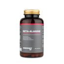 4Endurance Pro Beta-alanine - 60 capsule, flacone bianco con tappo nero ed etichetta evidenziata in rosso su sfondo bianco.