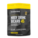 Nduranz Nrgy Drink Bicarb 45 - 1200 g gusto limone, sacchetto nero e giallo con logo del marchio e testo nutrizionale su sfondo bianco.