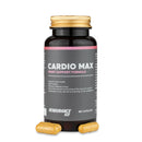 4Endurance Pro Cardio Max - 60 capsule, formula per il supporto cardiaco, flacone nero con tappo dorato e accento rosa su sfondo bianco.