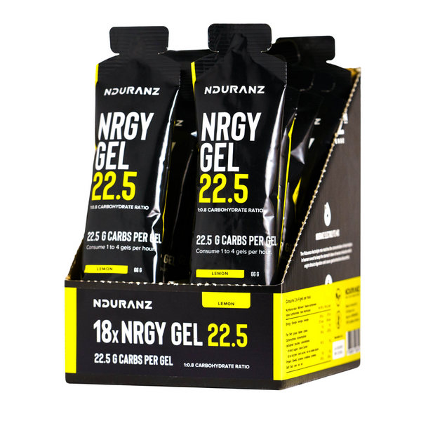 Nrgy Gel 22.5 di Nduranz – gel energetico ad alte prestazioni con 22,5 g di carboidrati, ideale per atleti di resistenza che necessitano di energia senza elettroliti aggiunti.