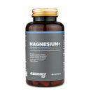 4Endurance Pro Magnesium+ - 90 capsule, flacone marrone con tappo dorato ed etichetta nero‑blu che mostra le capsule all’interno.