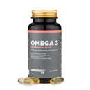 4Endurance Pro Omega‑3 - 60 capsule molli, flacone marrone scuro con tappo giallo ed etichetta arancione e bianca su sfondo bianco.
