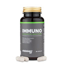 4Endurance Pro Immuno - 60 capsule, flacone marrone con tappo dorato e fascia etichetta verde su sfondo bianco, testo sul supporto immunitario.