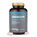 4Endurance Pro Absolute - 84 capsule, flacone marrone con tappo dorato ed etichetta blu‑nera su sfondo bianco.